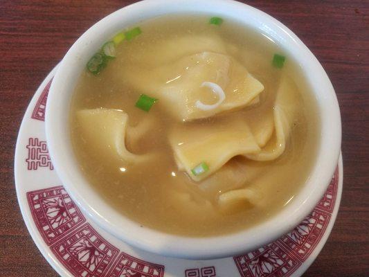 Wonton Soup, well above average.