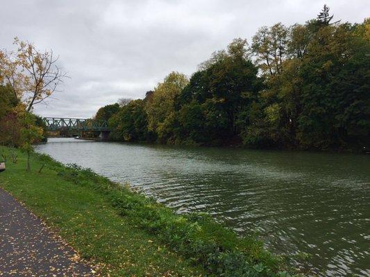 Beautiful Fall day for a walk along the Pittsford Canal...