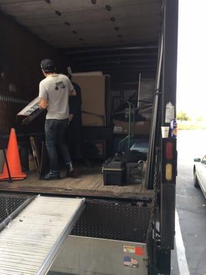 Two storage units (including two beds & furniture) had plenty of room to spare in the truck thanks to their expert packing care.