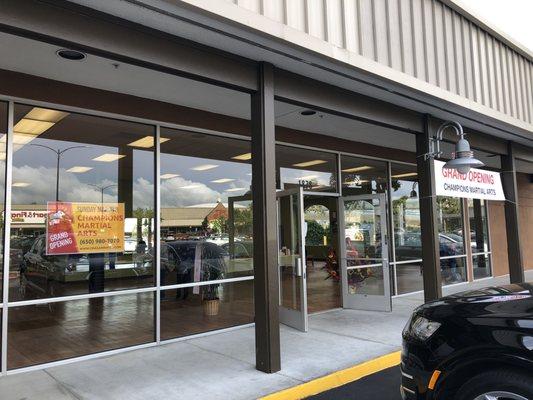 Grand opening of a martial arts school in the neighbourhood