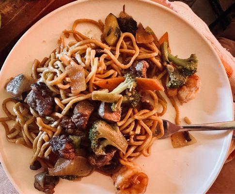 Hibachi with steak &  shrimp