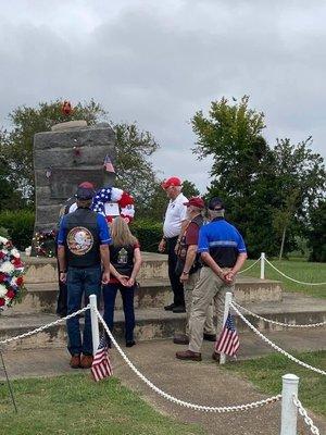 POW/MIA Recognition day. The beginning of renovation work.