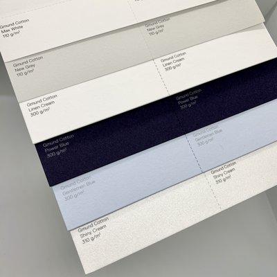 Gmund Cotton papers and envelopes, made from 100% cotton.