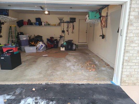 Garage after