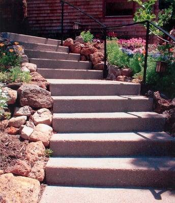 Concrete & Brick Stairs