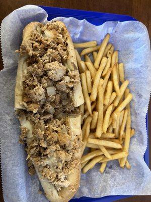 8" Chicken Philly Cheesesteak