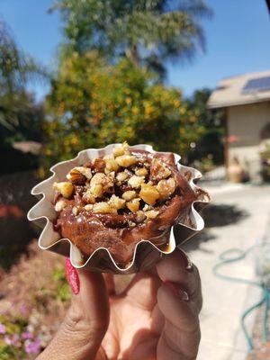 Mini Chocolate Caramel Walnut roll.