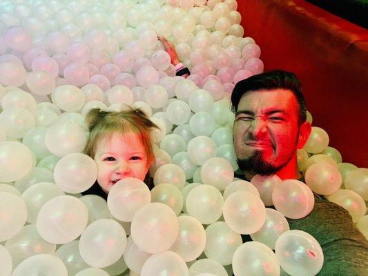 Ninja course and ball pit