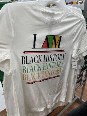 One of the many "meh" black history shirts for black history month.