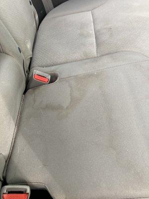 Dirty back seat