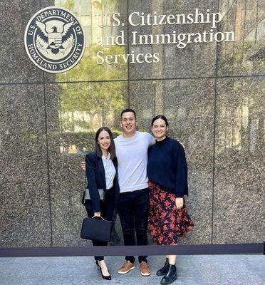 Eric, originally from Ensenada, Baja California, Mexico, is now a lawful permanent resident! USCIS San Diego. 05/11/2022