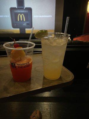 Same size drink ordered- one with no ice. Spent $32 for a few sips of a drink.