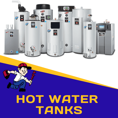 Frank's Mr. Plumber installs and replaces all sizes of hot water tanks AND tankless water heaters.