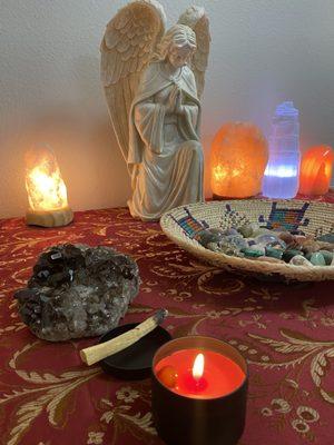 Calming Reiki room