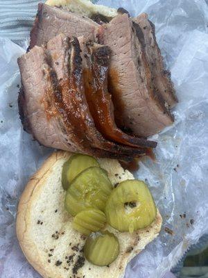 Brisket sandwich