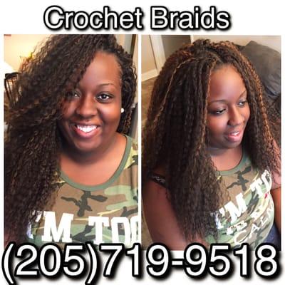 With crochet braids, there are many versatile ways to wear your hair. How beautiful!!