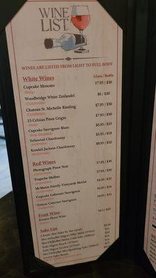 Wine List