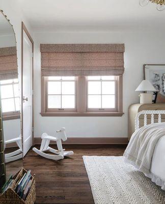 Woven Wood Shades are available in a wide range of colors.