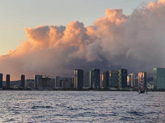 Coming back into Waikiki was a thrill