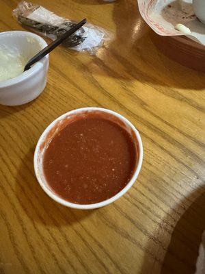 Salsa in to-go cup?