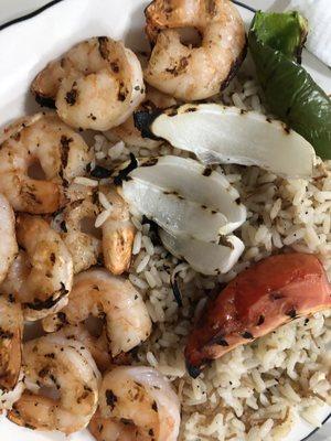 Shrimp Kabob Platter. Delicious!