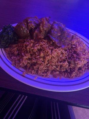 Jollof rice with beef