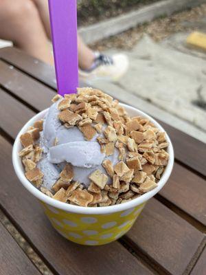 Honey Lavender Ice Cream w/ Cone Chips