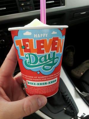 My Free 7.11 oz Slurpee