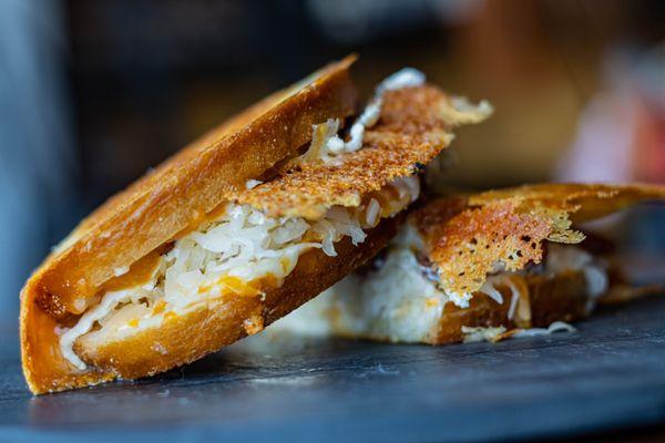 We've got a whole section of the menu dedicated to grilled cheeses with our unique Polish and Portuguese flavors.