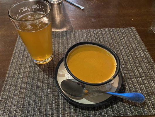 Smoked tomato bisque. Unique flavor and very good!