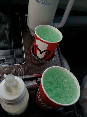 Green lemonade for st Patty's