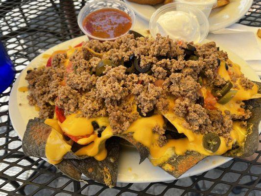 Happy hour nachos