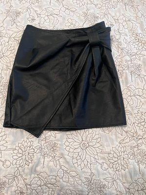 Faux leather skirt