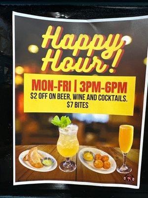 Happy hour specials