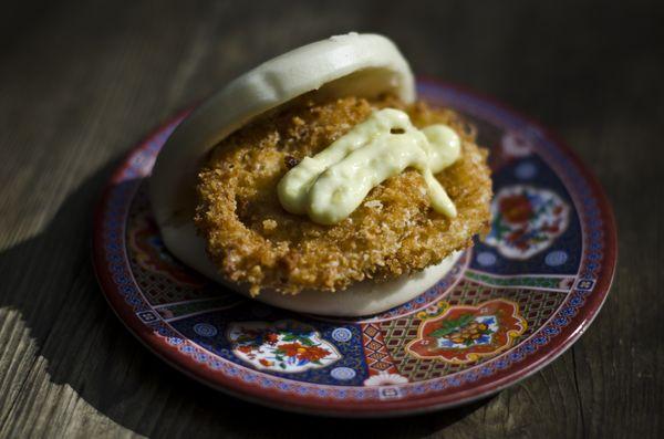 Fried Green tomato bun