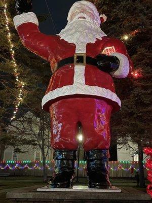 Wow! A 1950's Multi Story Santa!  A Free Event & Christmas Tradition. Decorations Lit Up & XMAS Songs @ Coletti-Magni Park Newton MA.