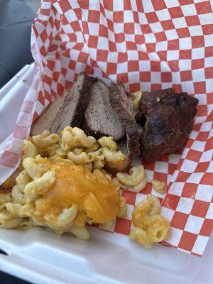 Tri tip plus Mac n cheese $18