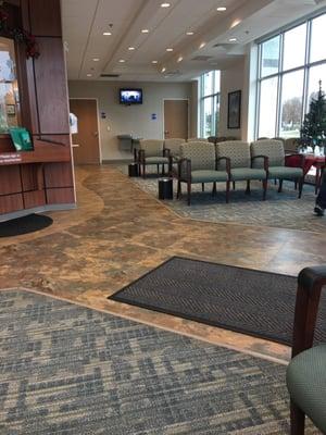 Waiting area is really clean.