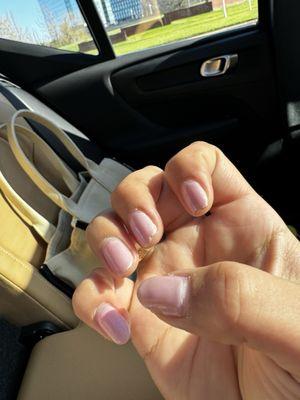 Nails after a week