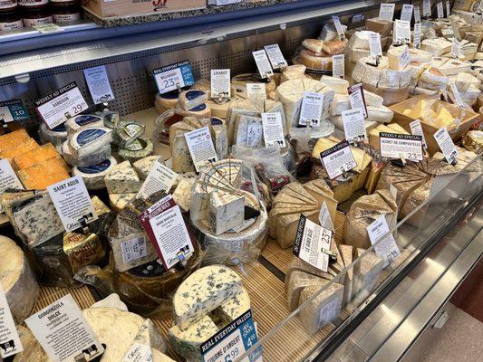 Great assortment of cheeses