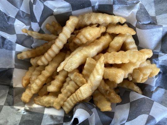 Crinkle Fries are good