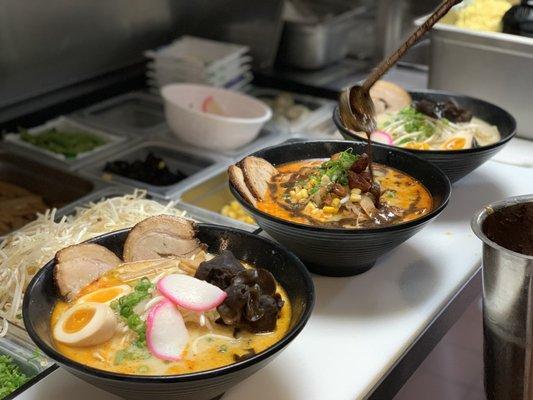 Tonkotsu Ramen; Black Garlic Ramen