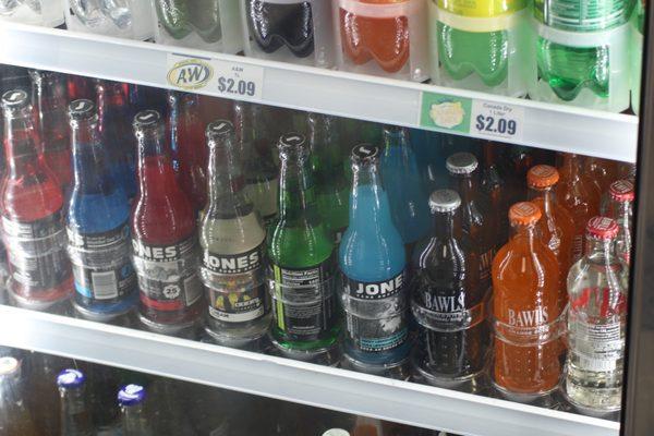 Specialty Soda Selection.