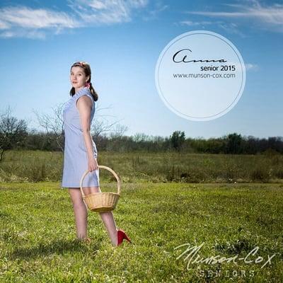 Dorothy Gale inspired senior portrait by Munson-Cox