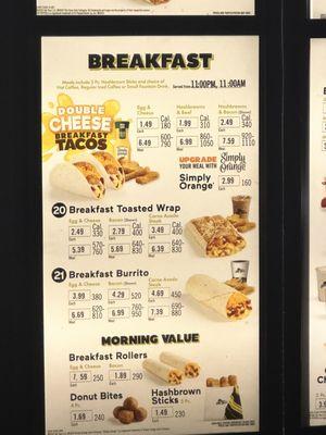 They say they start breakfast at 6am. Serve breakfast from 11pm to 11am, or change your sign.