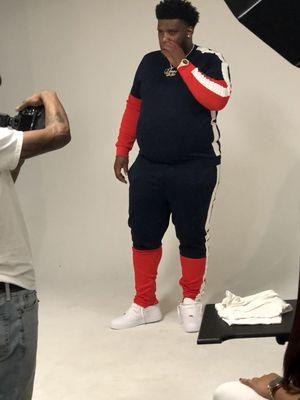 Photo shoot with Derez deshawn