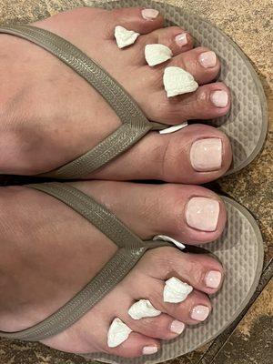 Unsatisfactory pedi