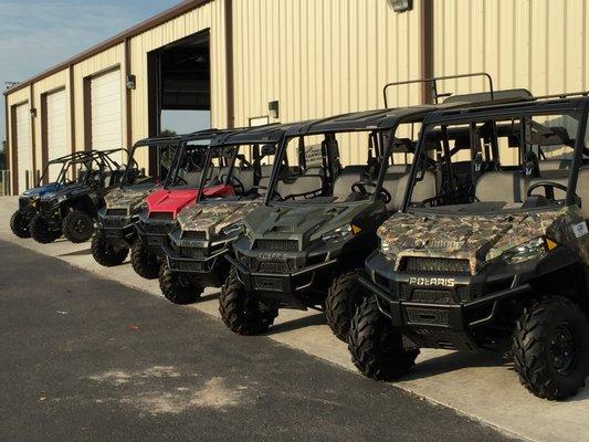 Full line of Recreation & Utility vehicles ready to roll out!