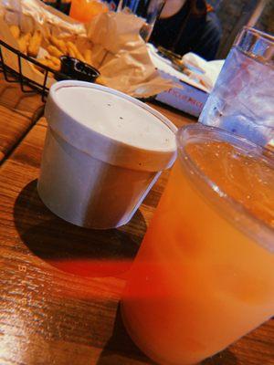 Tequila sunrise and chili Togo