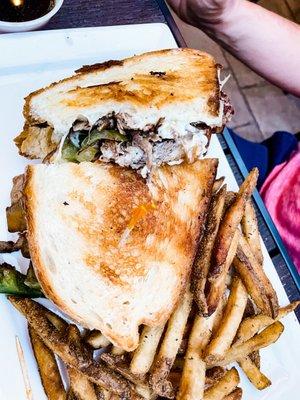 Prime rib panini